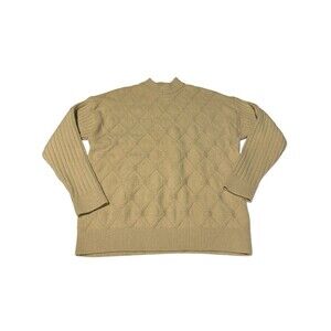 Aelfric Eden Men's Medium Chunky‎ Cable Knit Mock Neck Pullover Sweater #M2-5